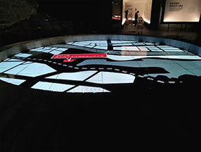 武漢漢陽鋼鐵博物館P3.91室內圓形LED地磚屏